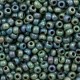Miyuki seed beads 8/0 - Opaque picasso dark teal 8-4516